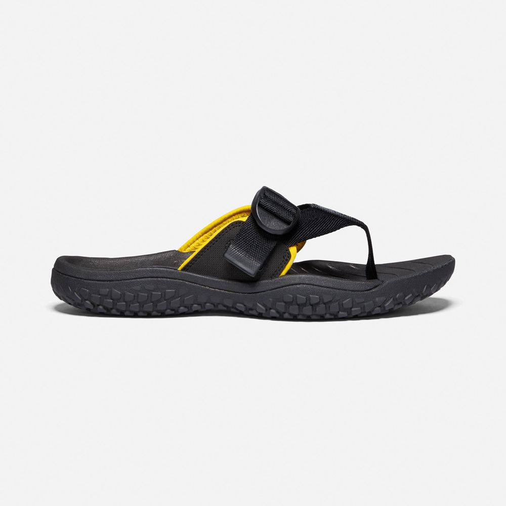 Sandale Keen Romania Barbati Negrii Solr Toe Post Sandal 7123-ABGRU